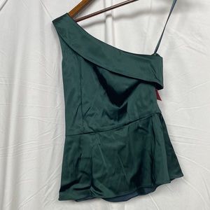 Anthony Melani One shoulder Silk Top